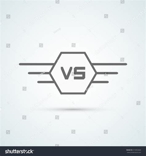 Versus Logo Vs Vector Letters Illustration Stock Vector (Royalty Free ...