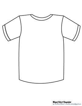 Printable Blank Tshirt Template