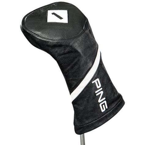 PING Leather Driver Headcover - Black Golfballs.com