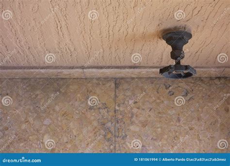 Water stopcock on the wall stock photo. Image of house - 181061994