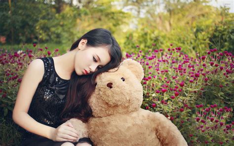 Teddy Bear With Girl Wallpapers - Wallpaper Cave