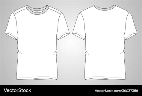 Fashion Vector Sketch V-NECK T-SHIRT Fashion Flat Sketch Technical Sketch Fashion Design Home ...