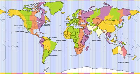 World Clock Time Zone Map - United States Map