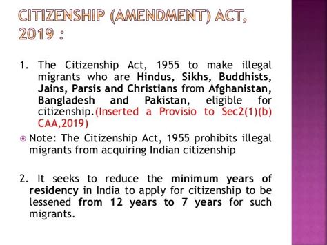 Citizenship amendment act, 2019 original