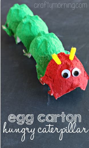 Egg Carton Hungry Caterpillar Craft - Crafty Morning