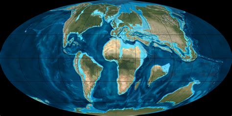 Earth around 65 million years ago, when dinosaurs went extinct [1200x600] : r/MapPorn