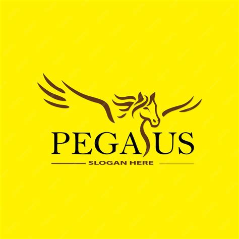 Premium Vector | Pegasus logo design template