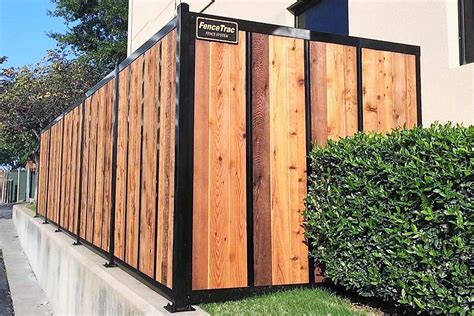 FenceTrac: Wood Fence with Metal Posts & Perimtec Distributor