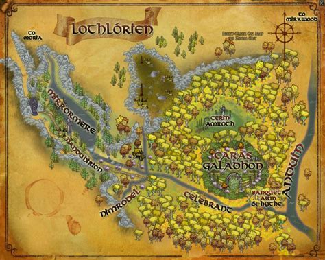 Lothlorien | Lord of the rings, Lotr, Middle earth map