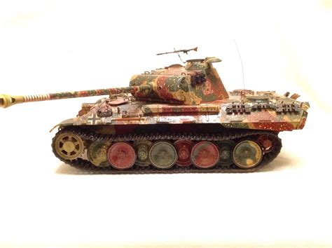 Panther Ausf A ambush pattern camouflage. Tamiya Models, Military ...