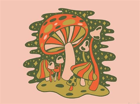 Aesthetic Indie Wallpaper Mushroom - Dezembro Wallpaper