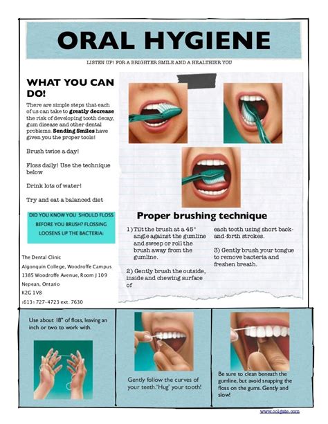 Oral Hygiene Pamphlet