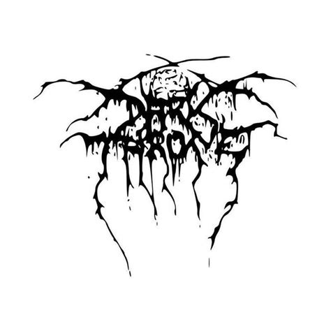 Darkthrone Band Logo Vinyl Decal Sticker | Wordmark, Typographie, Logos