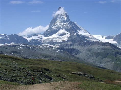 Top Peak of the Matterhorn in Switzerland Stock Photo - Image of peak ...