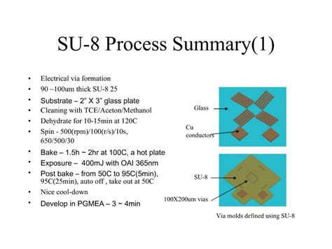 PPT - SU-8 Process Summary1 PowerPoint Presentation, free download - ID ...