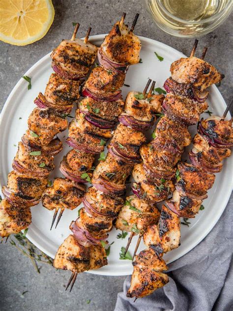 Grilled Chicken Kabobs With Citrus Marinade - Vindulge