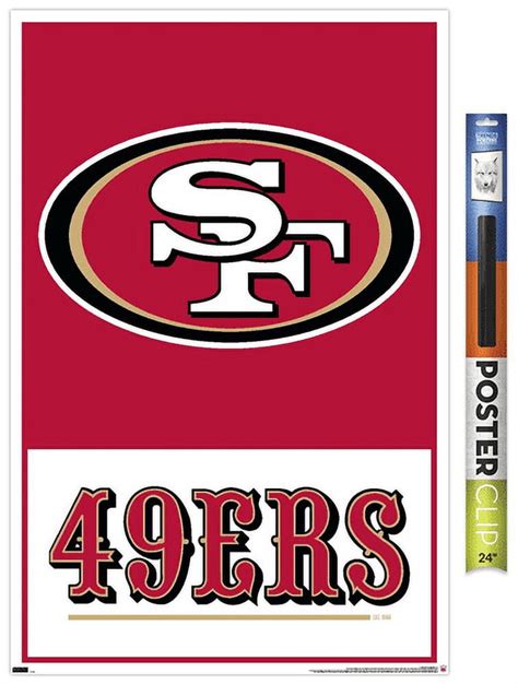 NFL San Francisco 49ers - Logo 21 Wall Poster, 22.375" x 34" - Walmart.com