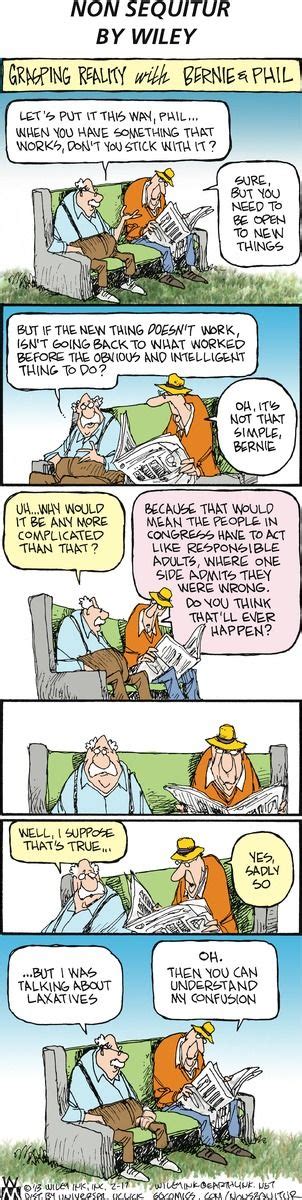 Non Sequitur by Wiley Miller for February 17, 2013 | GoComics.com | Non sequitur, Jokes ...