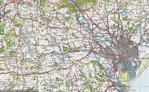 Historic Ordnance Survey Map of St Fagans, 1919