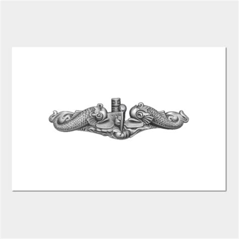 Submarine Warfare Insignia (Enlisted) - Navy Submariner - Posters and ...