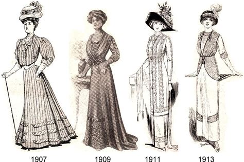 20th Century Fashion Eras | 20th century fashion, Edwardian fashion ...