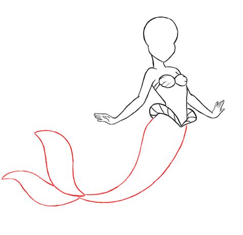 How To Draw Ariel The Little Mermaid Step By Step - Draw Central