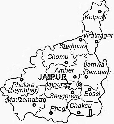 Jaipur District Map - View Jaipur District Road Map of Jaipur District