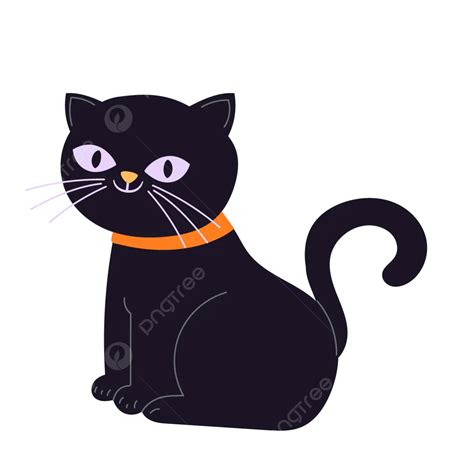 Halloween Black Cat Vector, Halloween, Paint, Black Cat PNG and Vector ...