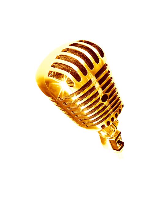 Microphone - Golden Microphone Microphone png download - 1600*2263 - Free Transparent png ...