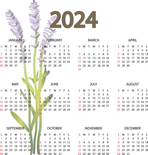 Flower Calendar For 2024 - Adey Robinia