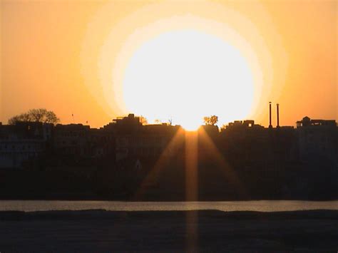 Sunset over Varanasi ghats - India Travel Forum | IndiaMike.com