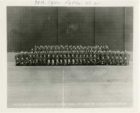 Group portrait of the 94th Bombardment Squadron at McChord Air Force ...