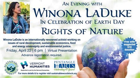 An Evening with Winona LaDuke | Sustainable Woodstock | Pentangle Arts