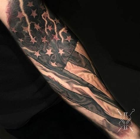 50 Awesome American Flag Tattoo Designs | Art and Design