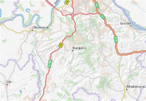 MICHELIN Barajevo map - ViaMichelin