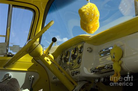 Chevy Truck Interior Photograph by Bob Christopher