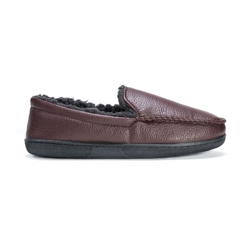 Men’s Moccasin Slipper – Brown - Slippers.com - Shop Comfy