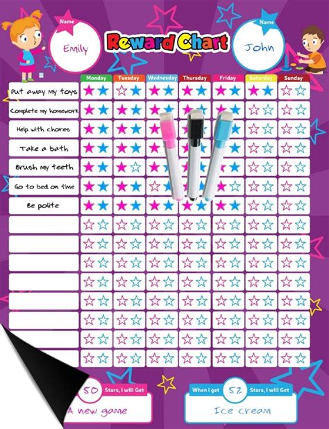 Magnet Chore Chart Template Printable