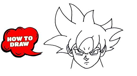 How to draw Goku Ultra instinct Slow Motion | Goku hair drawing - YouTube