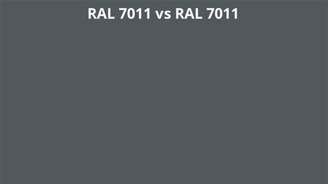 RAL 7011 vs 7011 | RAL colour chart UK