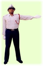 Traffic Police Hand Signals - Indian Driving Schools