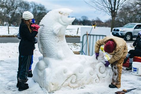 These Amazing Illinois Snow Sculptures Put Snowmen To Shame