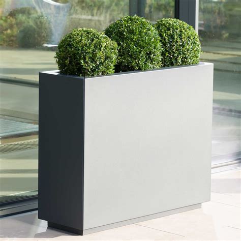 Rectangle Metal Planter in Anthracite Grey - Harrod Horticultural