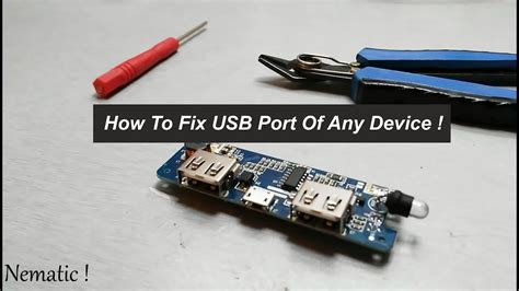 How To Fix USB Port Of Any Device ! - YouTube