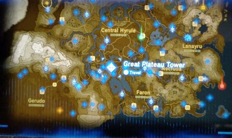 Zelda Great Plateau Map