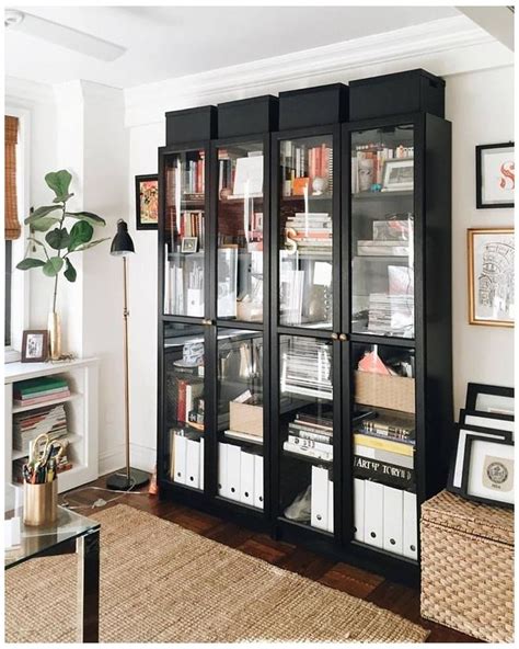 #ikea #billy #bookcase #with #glass #doors # ...