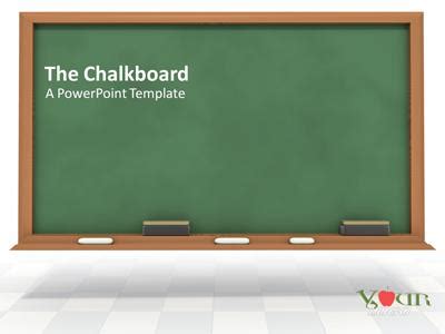 The Chalkboard | A PowerPoint Template from PresenterMedia.com