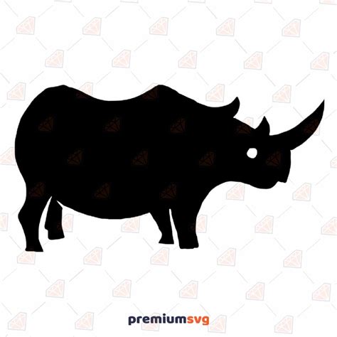 Rhino SVG Cut File, Rhino Vector for Cricut and Silhouette | PremiumSVG