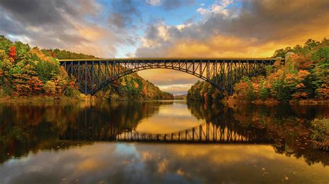 French King Bridge In Fall by Noppawat Tom Charoensinphon