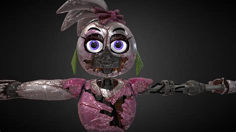 Shattered Chica - FNaF:Security Breach - Download Free 3D model by RandomFnafUserlol ...